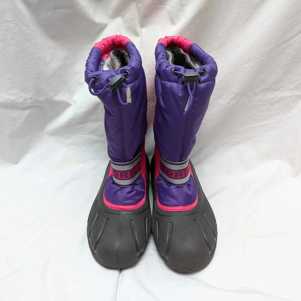 Sorel Girls Insulated Snow Boots Size 6